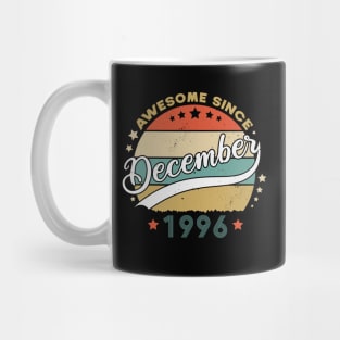 Awesome Since December 1996 Birthday Retro Sunset Vintage Mug